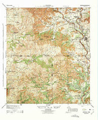 Barksdale Texas Historical topographic map, 1:62500 scale, 15 X 15 Minute, Year 1975
