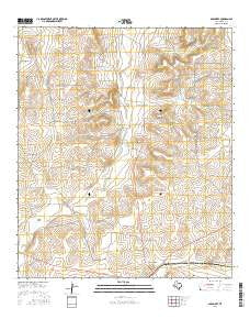 Barnhart Texas Current topographic map, 1:24000 scale, 7.5 X 7.5 Minute, Year 2016