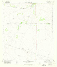 Barnhart SW Texas Historical topographic map, 1:24000 scale, 7.5 X 7.5 Minute, Year 1971