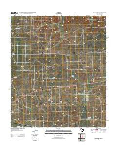 Barnhart NE Texas Historical topographic map, 1:24000 scale, 7.5 X 7.5 Minute, Year 2012