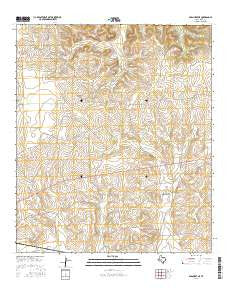 Barnhart NE Texas Current topographic map, 1:24000 scale, 7.5 X 7.5 Minute, Year 2016