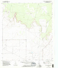 Barrilla Draw North Texas Historical topographic map, 1:24000 scale, 7.5 X 7.5 Minute, Year 1970