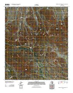 Barrilla Mountains East Texas Historical topographic map, 1:24000 scale, 7.5 X 7.5 Minute, Year 2010