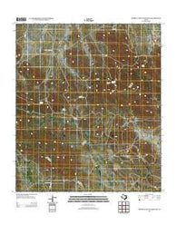 Barrilla Mountains East Texas Historical topographic map, 1:24000 scale, 7.5 X 7.5 Minute, Year 2012