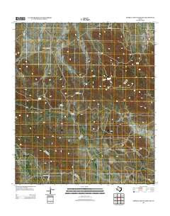 Barrilla Mountains East Texas Historical topographic map, 1:24000 scale, 7.5 X 7.5 Minute, Year 2012