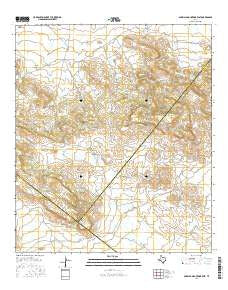 Barrilla Mountains East Texas Current topographic map, 1:24000 scale, 7.5 X 7.5 Minute, Year 2016