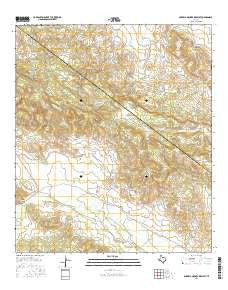 Barrilla Mountains West Texas Current topographic map, 1:24000 scale, 7.5 X 7.5 Minute, Year 2016