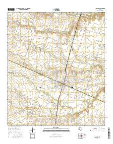 Bartlett Texas Current topographic map, 1:24000 scale, 7.5 X 7.5 Minute, Year 2016