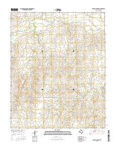 Barton Corners Texas Current topographic map, 1:24000 scale, 7.5 X 7.5 Minute, Year 2016