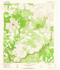 Bartons Chapel Texas Historical topographic map, 1:24000 scale, 7.5 X 7.5 Minute, Year 1961