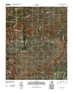 Bartons Chapel Texas Historical topographic map, 1:24000 scale, 7.5 X 7.5 Minute, Year 2010