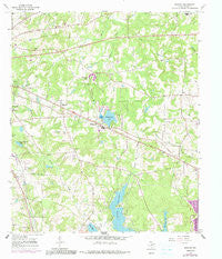Bascom Texas Historical topographic map, 1:24000 scale, 7.5 X 7.5 Minute, Year 1966