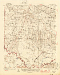 Bassett Texas Historical topographic map, 1:62500 scale, 15 X 15 Minute, Year 1930