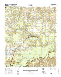 Bassett Texas Current topographic map, 1:24000 scale, 7.5 X 7.5 Minute, Year 2016