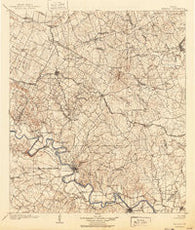 Bastrop Texas Historical topographic map, 1:125000 scale, 30 X 30 Minute, Year 1904