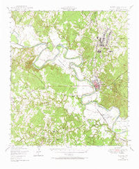Bastrop Texas Historical topographic map, 1:62500 scale, 15 X 15 Minute, Year 1948