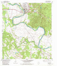 Bastrop Texas Historical topographic map, 1:24000 scale, 7.5 X 7.5 Minute, Year 1982