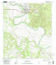 Bastrop Texas Historical topographic map, 1:24000 scale, 7.5 X 7.5 Minute, Year 1982