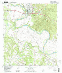 Bastrop Texas Historical topographic map, 1:24000 scale, 7.5 X 7.5 Minute, Year 1982