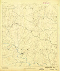 Bastrop Texas Historical topographic map, 1:125000 scale, 30 X 30 Minute, Year 1885