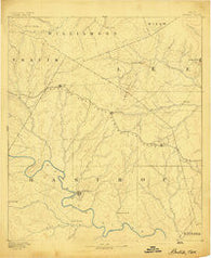 Bastrop Texas Historical topographic map, 1:125000 scale, 30 X 30 Minute, Year 1893