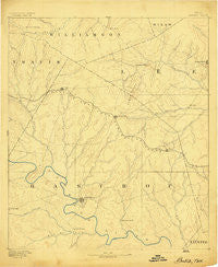 Bastrop Texas Historical topographic map, 1:125000 scale, 30 X 30 Minute, Year 1893