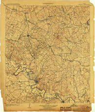Bastrop Texas Historical topographic map, 1:125000 scale, 30 X 30 Minute, Year 1904