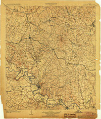 Bastrop Texas Historical topographic map, 1:125000 scale, 30 X 30 Minute, Year 1904