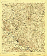 Bastrop Texas Historical topographic map, 1:125000 scale, 30 X 30 Minute, Year 1904