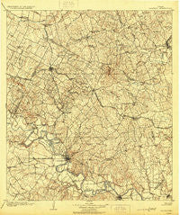 Bastrop Texas Historical topographic map, 1:125000 scale, 30 X 30 Minute, Year 1904