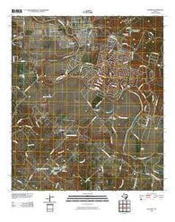 Bastrop Texas Historical topographic map, 1:24000 scale, 7.5 X 7.5 Minute, Year 2010