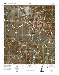 Bastrop Texas Historical topographic map, 1:24000 scale, 7.5 X 7.5 Minute, Year 2010