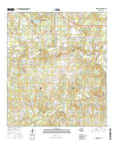 Bastrop SW Texas Current topographic map, 1:24000 scale, 7.5 X 7.5 Minute, Year 2016