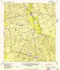 Batesville Texas Historical topographic map, 1:62500 scale, 15 X 15 Minute, Year 1957