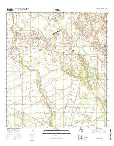 Batesville Texas Current topographic map, 1:24000 scale, 7.5 X 7.5 Minute, Year 2016
