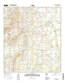 Batesville NW Texas Current topographic map, 1:24000 scale, 7.5 X 7.5 Minute, Year 2016