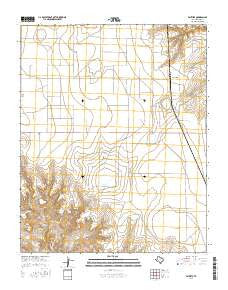 Bautista Texas Current topographic map, 1:24000 scale, 7.5 X 7.5 Minute, Year 2016