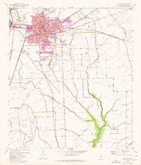 Bay City Texas Historical topographic map, 1:24000 scale, 7.5 X 7.5 Minute, Year 1952