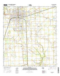 Bay City Texas Current topographic map, 1:24000 scale, 7.5 X 7.5 Minute, Year 2016