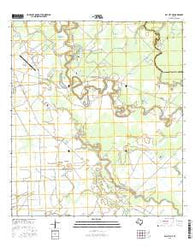 Bay City NE Texas Current topographic map, 1:24000 scale, 7.5 X 7.5 Minute, Year 2016