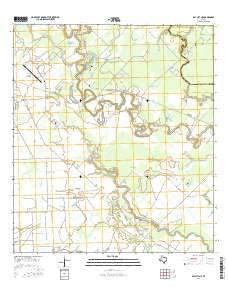 Bay City NE Texas Current topographic map, 1:24000 scale, 7.5 X 7.5 Minute, Year 2016