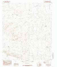 Baylor Draw Texas Historical topographic map, 1:24000 scale, 7.5 X 7.5 Minute, Year 1984
