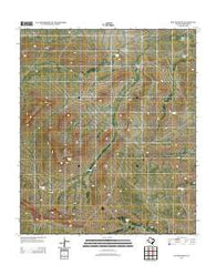 Baylor Draw Texas Historical topographic map, 1:24000 scale, 7.5 X 7.5 Minute, Year 2012