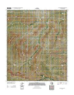 Baylor Draw Texas Historical topographic map, 1:24000 scale, 7.5 X 7.5 Minute, Year 2012