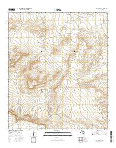 Baylor Draw Texas Current topographic map, 1:24000 scale, 7.5 X 7.5 Minute, Year 2016