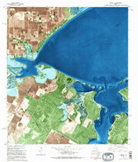 Bayside Texas Historical topographic map, 1:24000 scale, 7.5 X 7.5 Minute, Year 1979