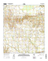Bazette Texas Current topographic map, 1:24000 scale, 7.5 X 7.5 Minute, Year 2016