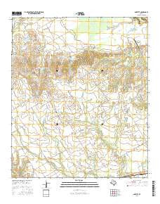 Bazette Texas Current topographic map, 1:24000 scale, 7.5 X 7.5 Minute, Year 2016