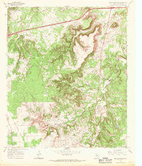 Bear Mountain Texas Historical topographic map, 1:24000 scale, 7.5 X 7.5 Minute, Year 1966
