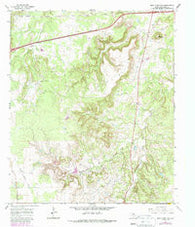 Bear Mountain Texas Historical topographic map, 1:24000 scale, 7.5 X 7.5 Minute, Year 1966